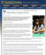 Poker Listings, January 10, 2010